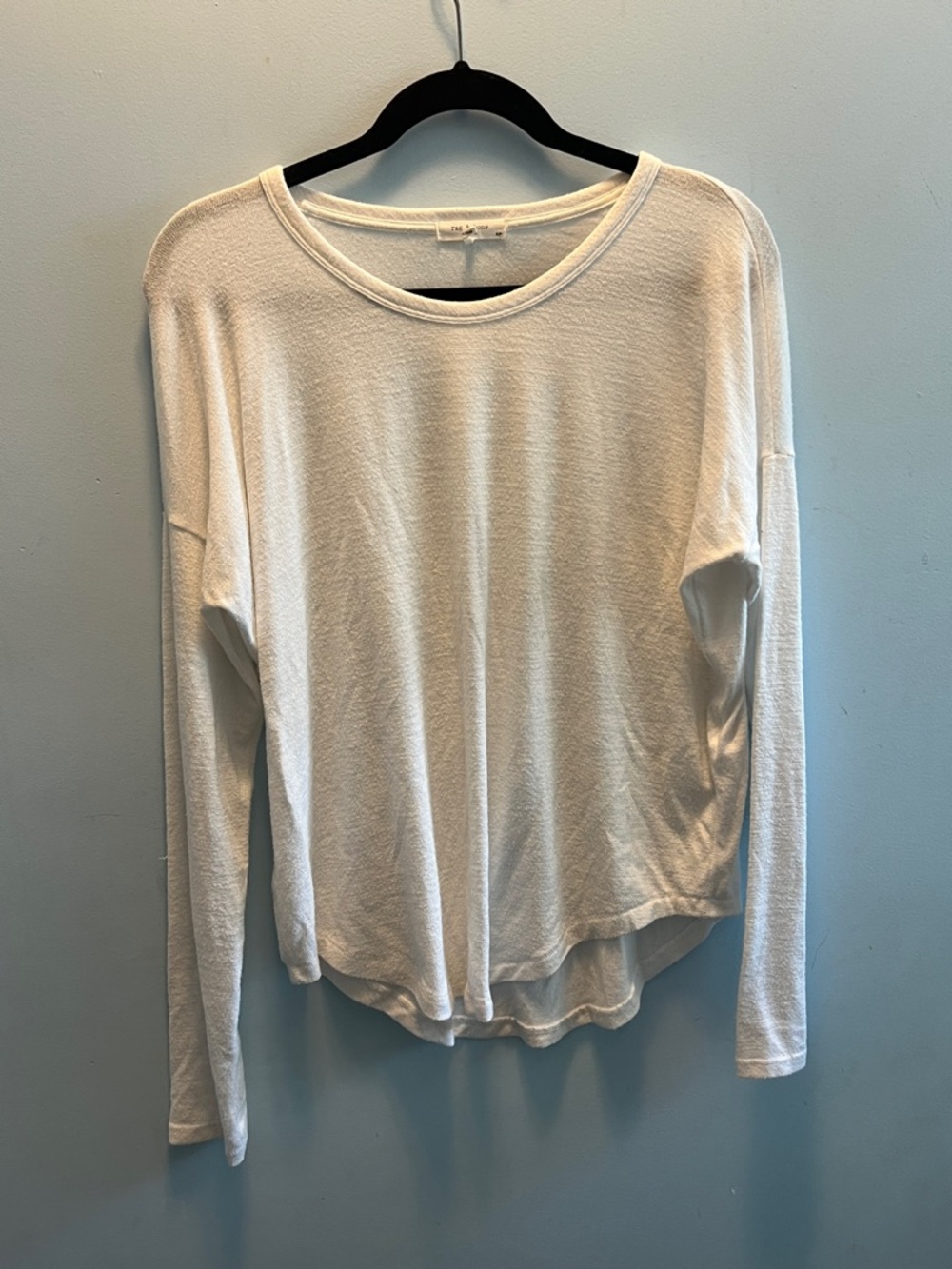 Rag & Bone Lightweight White Long-Sleeve Women's Top- size small